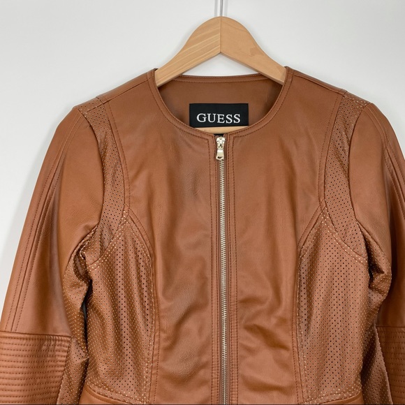 Guess Peplum brown faux leather jacket
Cognac - Picture 7 of 16